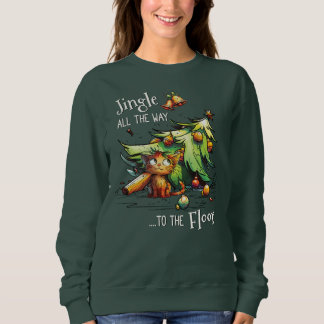 Funny Christmas Jingle Cat | Cat Lover Gift Sweatshirt