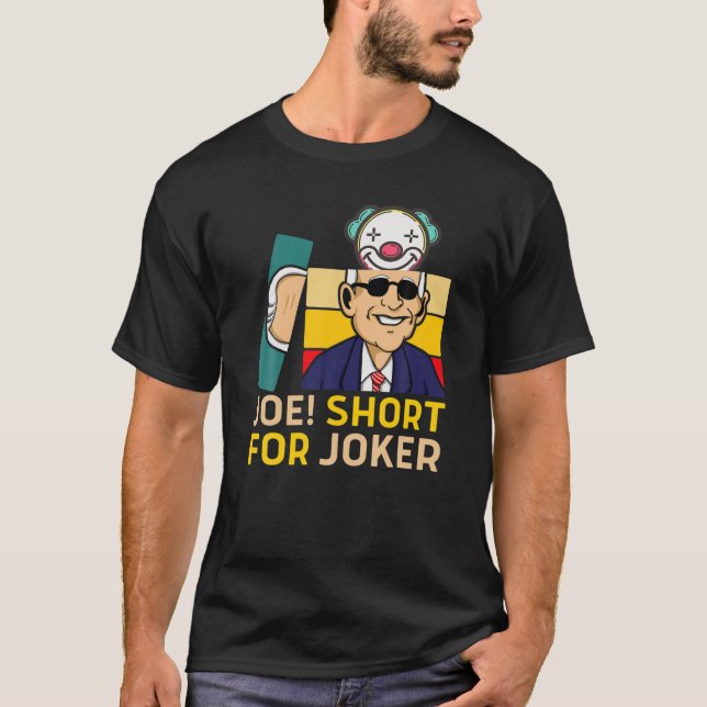 Funny Christmas Joe Biden Clown Joker American Ugl T-Shirt (Front)