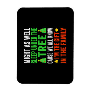 Funny Christmas Kids Christmas Pyjamas Girls Boys Magnet