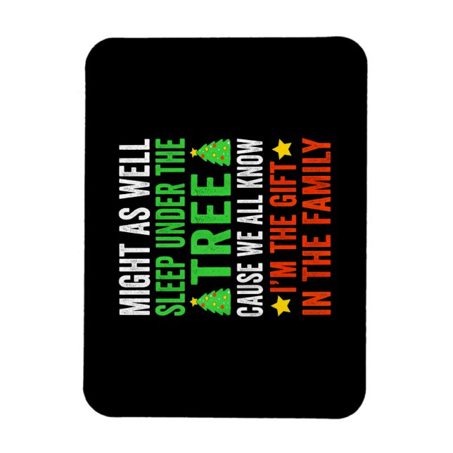 Funny Christmas Kids Christmas Pyjamas Girls Boys Magnet (Vertical)