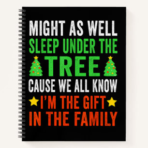 Funny Christmas Kids Christmas Pyjamas Girls Boys Notebook