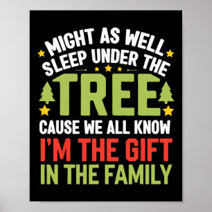Funny Christmas Kids Mens Xmas Pyjamas Women Boys  Poster