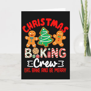 Funny Christmas King Crew King Christmas Cookie Card