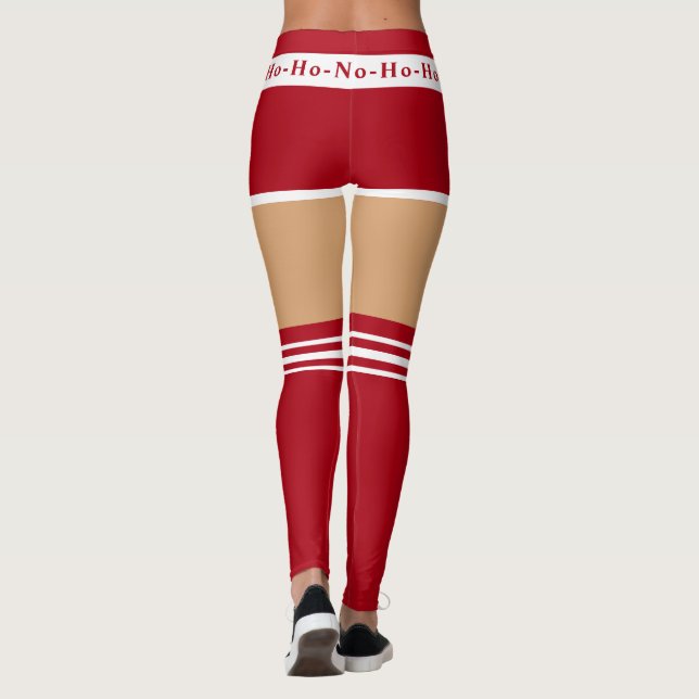Funny Christmas Leggings Mrs Santa Claus (Back)