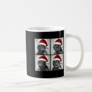 Funny Christmas Leopard Gecko Santa Photo Booth  Coffee Mug