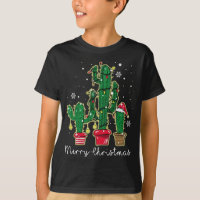 Funny Christmas Lights Cactus Santa Hat Cactus Lov