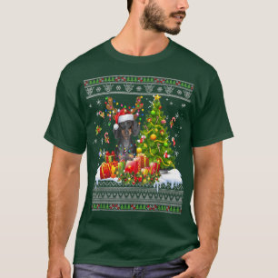 Funny Christmas Lights Dachshund Dog Funny Xmas Ug T-Shirt