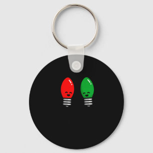 Funny Christmas Lights Pun Working Over Holidays_  Key Ring