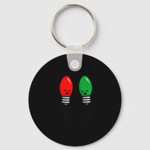 Funny Christmas Lights Pun Working Over Holidays_  Key Ring