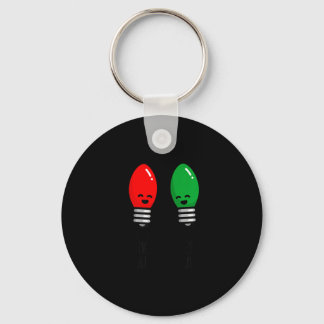 Funny Christmas Lights Pun Working Over Holidays_  Key Ring