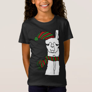 Funny Christmas Llama Cute Llama T-Shirt