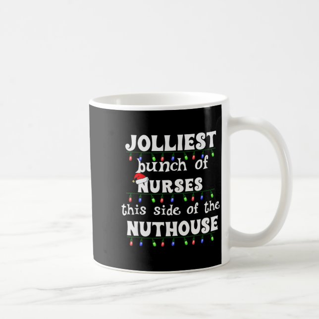Funny Christmas Matching Group Work Jolliest Bunch Coffee Mug (Right)