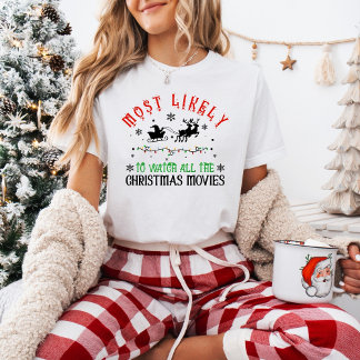 Funny Christmas Movie Lover T-Shirt