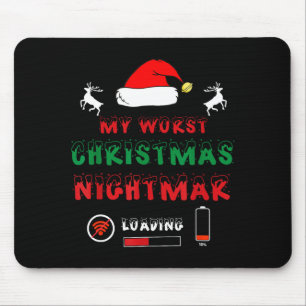 Funny Christmas My Worst For Gamers Mouse Pad