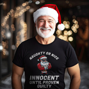 Funny Christmas Naughty or Nice - Prove it! T-Shirt