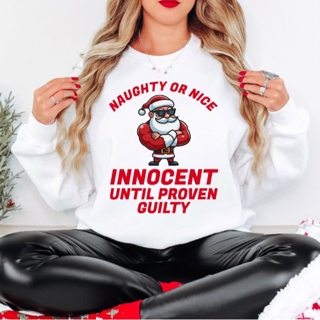Funny Christmas Naughty or Nice - Prove it! T-Shirt (Creator Uploaded)