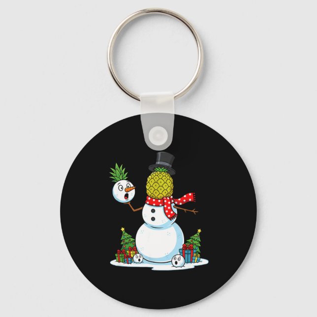 Funny Christmas Ne Snowman Xmas Mens Womens Kids  Key Ring (Front)