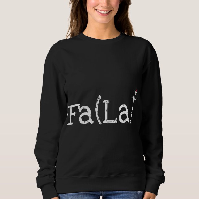 Funny Christmas Nerd - Cute Math Fa La La La La Sweatshirt (Front)