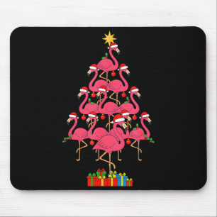 Funny Christmas Nk Flamingo Tree Holiday Bird Love Mouse Pad