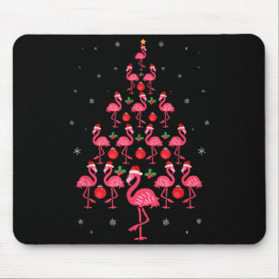 Funny Christmas Nk Flamingo Tree Holiday Gift Bird Mouse Pad
