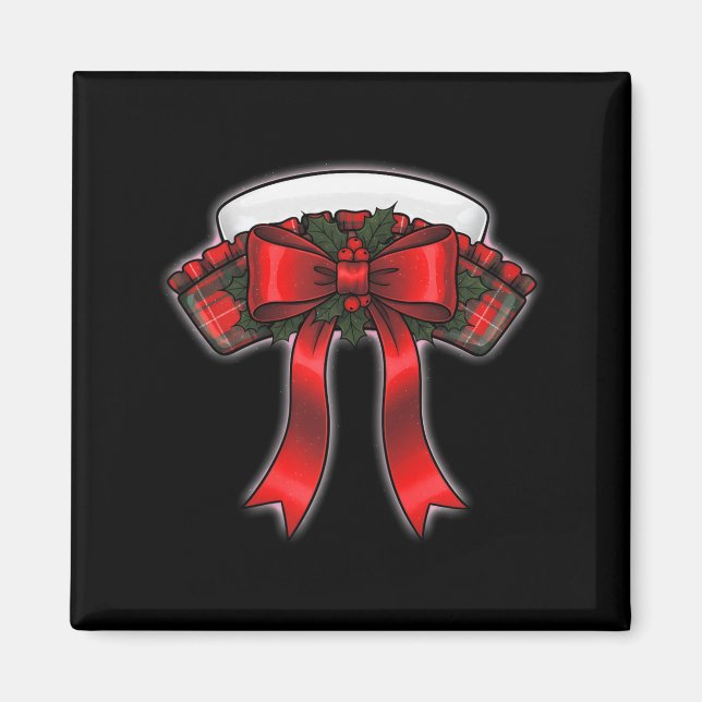 Funny Christmas Nurse Nursing Cap Women Girls  Magnet (Front)