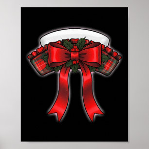 Funny Christmas Nurse Nursing Cap Women Girls Poster