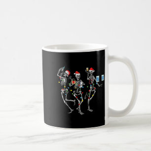 Funny Christmas Nurse Skeleton Nurse Dance Stethos Coffee Mug