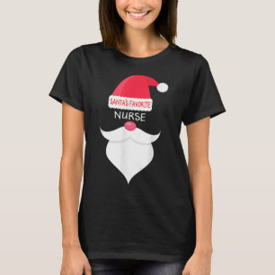 Funny Christmas Nursing, Santa's Favourite Nurse T-Shirt