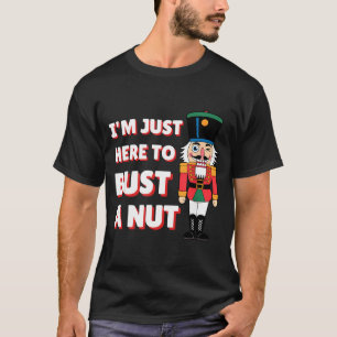 Funny Christmas Nutcracker- Bust A Nut Funny Mens T-Shirt
