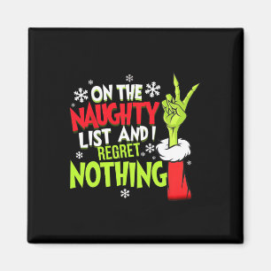 Funny Christmas On The Naughty List And I Regret N Magnet