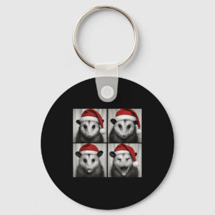 Funny Christmas Ossum Santa Photo Booth  Key Ring