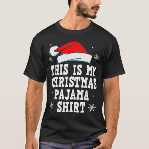Funny Christmas Pajama Pj Outfit Mens Womens T-Shirt