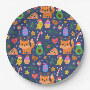 Funny Christmas Paper Plate