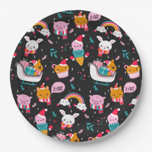 Funny Christmas Paper Plate