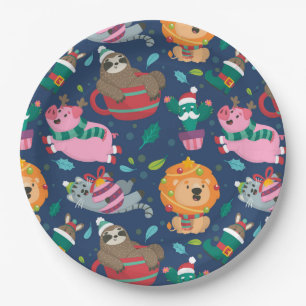 Funny Christmas Paper Plate