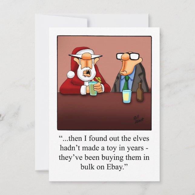 Funny Christmas Party Invitations (Front)