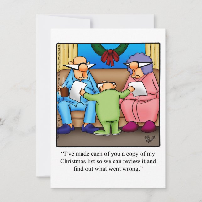 Funny Christmas Party Invitations (Front)