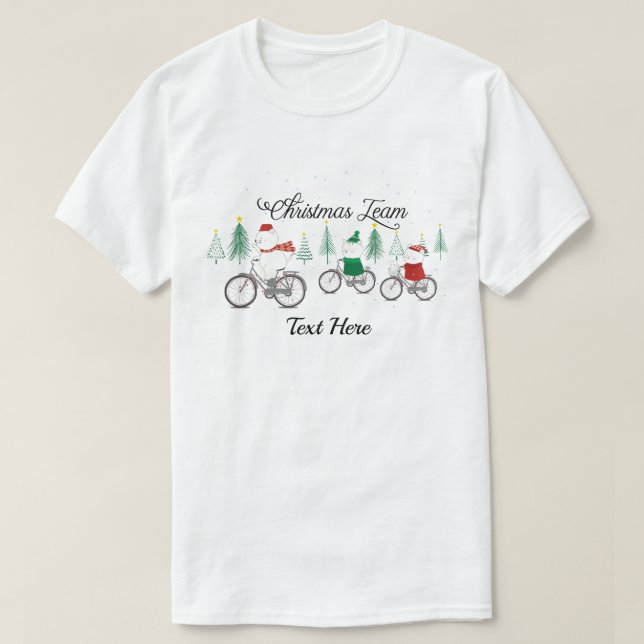 Funny Christmas Party Matching Family  T-Shirt (Design Front)