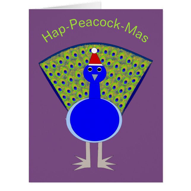 Funny Christmas Peacock (Front)