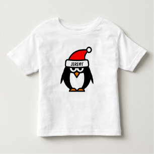 Funny Christmas penguin cartoon   Kids t shirts