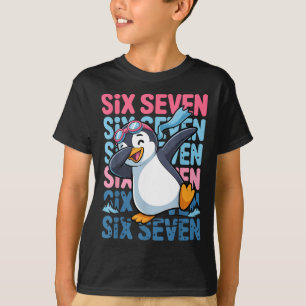 Funny Christmas Penguin Dabbing Xmas Dab Six Seven T-Shirt