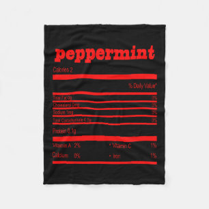 Funny Christmas Peppermint Nutrition  Fleece Blanket