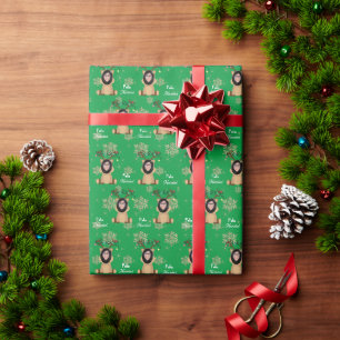 Funny Christmas Personalised Photo face Spanish Wrapping Paper