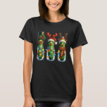 Funny Christmas Pickles Reindeer Santa Pickle Jar  T-Shirt<br><div class="desc">Funny Christmas Pickles Reindeer Santa Pickle Jar Humorous</div>