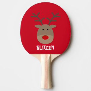Funny Christmas ping pong paddle for table tennis