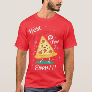 Funny Christmas Pizza Family Matching Pyjamas Pizz T-Shirt