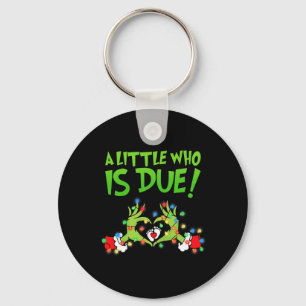 Funny Christmas Pregnancy Announcement New Mum Est Key Ring