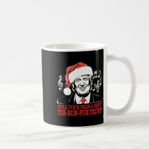 Funny Christmas President Trump Pajamas Ugly Xmas  Coffee Mug
