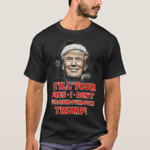 Funny Christmas President Trump Pyjamas Ugly Chris T-Shirt