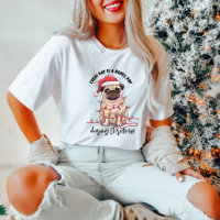 Funny Christmas Pug Women's T-Shirt